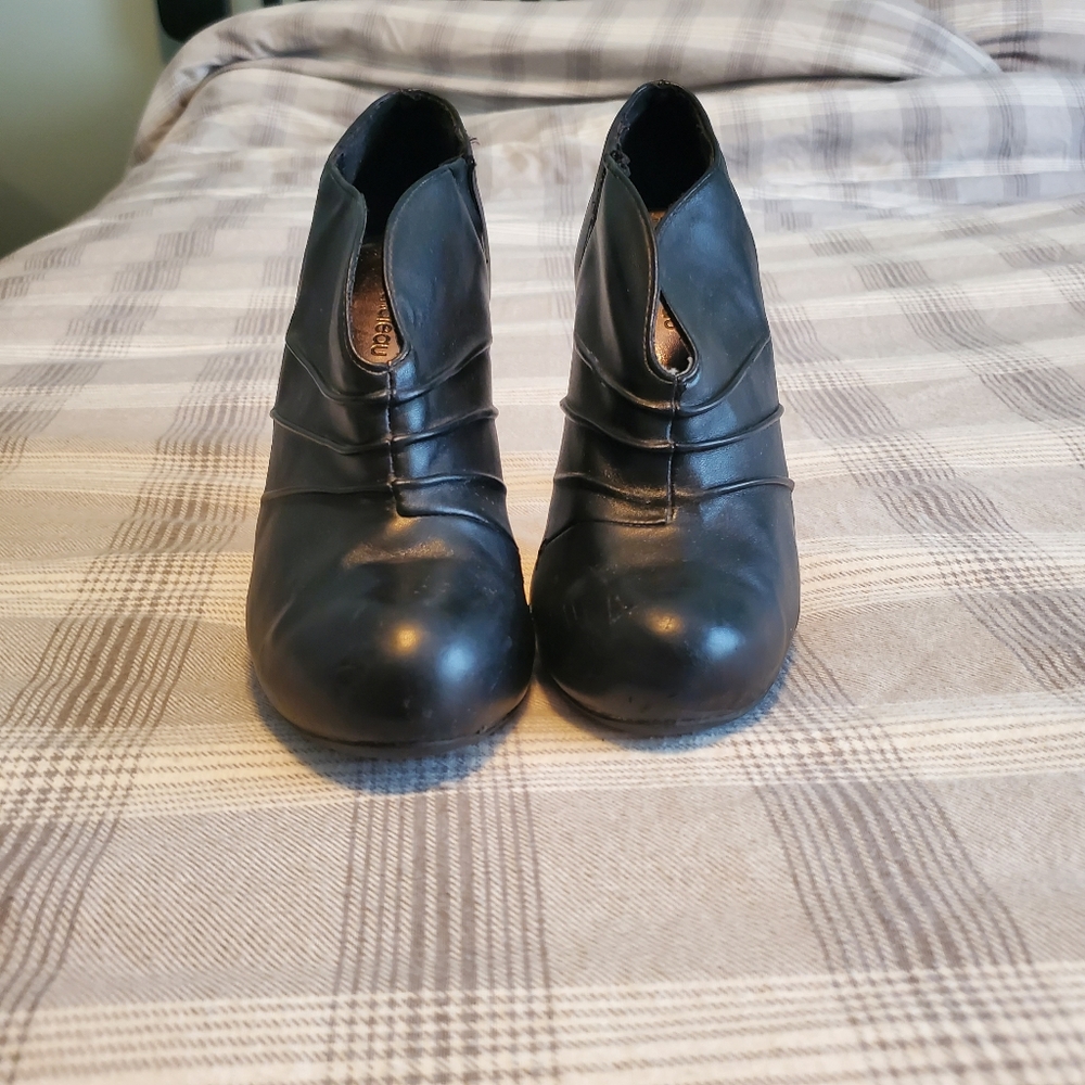 Leather 4 1/2 inch heels
